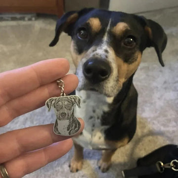 Personalized Pet Photo Necklace Engraved Pets