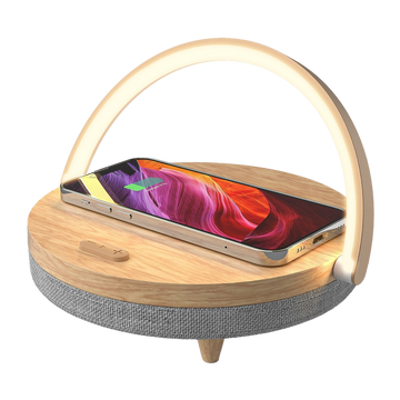 Modern Wireless Charger Lamp With Bluetooth Speaker