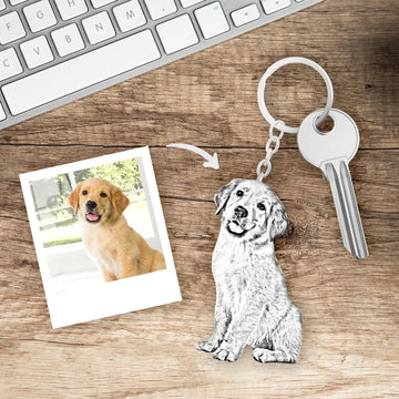 Personalized Pet Photo Necklace Engraved Pets